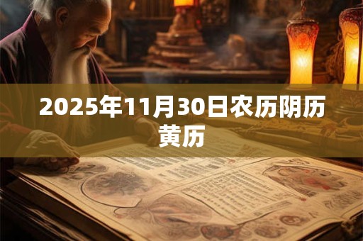 2025年11月30日农历阴历黄历