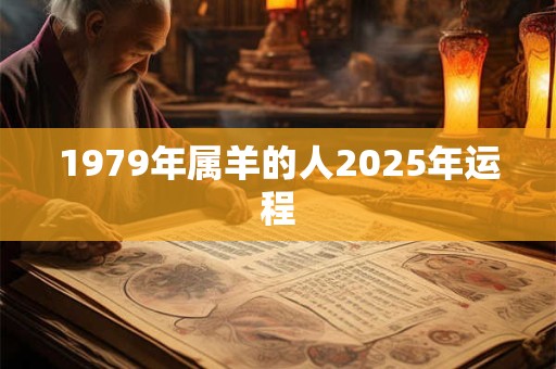 1979年属羊的人2025年运程