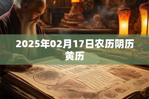 2025年02月17日农历阴历黄历