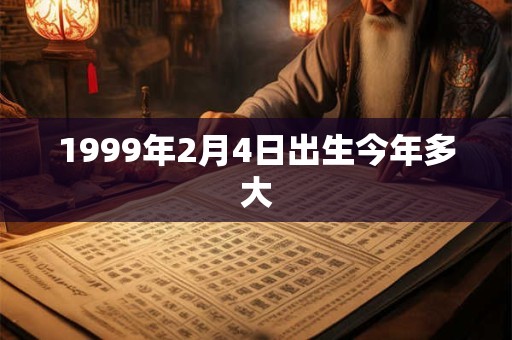 1999年2月4日出生今年多大