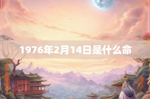 1976年2月14日是什么命
