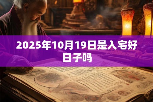 2025年10月19日是入宅好日子吗