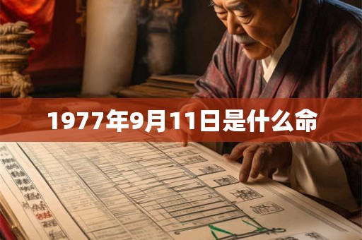 1977年9月11日是什么命