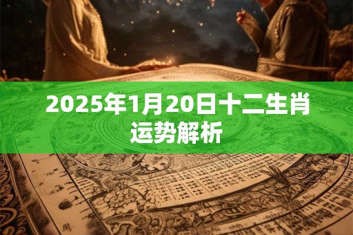 2025年1月20日十二生肖运势解析