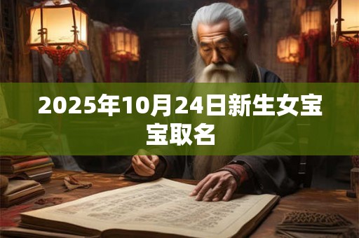 2025年10月24日新生女宝宝取名