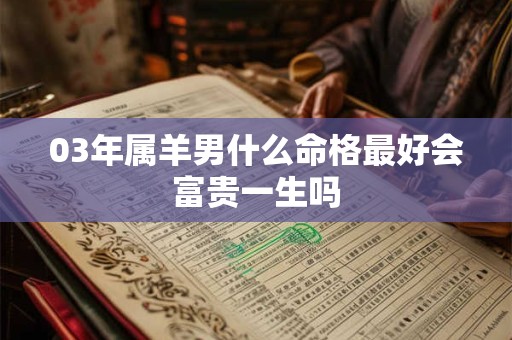 03年属羊男什么命格最好会富贵一生吗