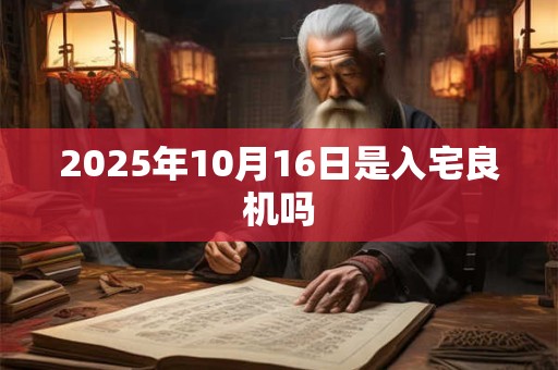 2025年10月16日是入宅良机吗
