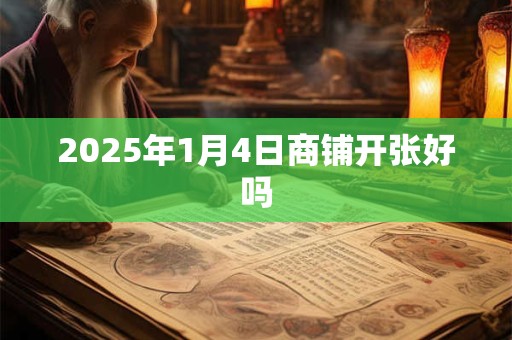 2025年1月4日商铺开张好吗