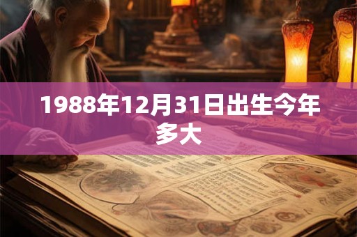 1988年12月31日出生今年多大