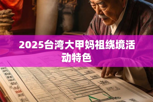 2025台湾大甲妈祖绕境活动特色