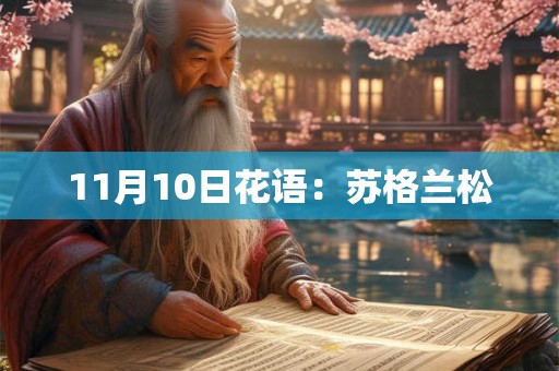 11月10日花语：苏格兰松