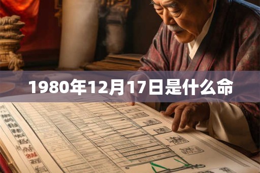 1980年12月17日是什么命