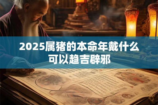 2025属猪的本命年戴什么可以趋吉辟邪
