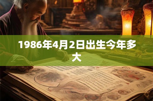 1986年4月2日出生今年多大