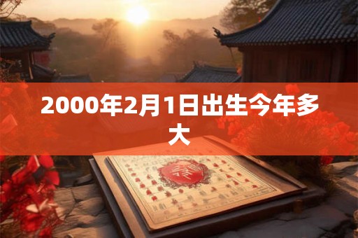 2000年2月1日出生今年多大