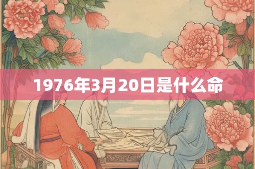 1976年3月20日是什么命 1976年3月20日是什么命