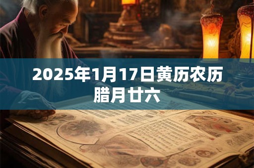 2025年1月17日黄历农历腊月廿六