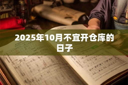 2025年10月不宜开仓库的日子