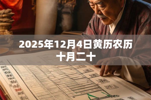 2025年12月4日黄历农历十月二十