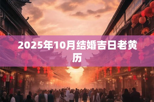 2025年10月结婚吉日老黄历