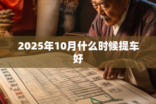 2025年10月什么时候提车好