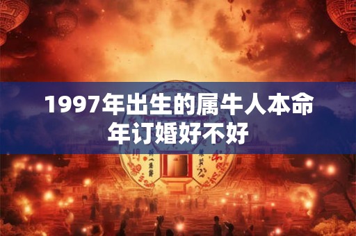 1997年出生的属牛人本命年订婚好不好