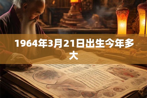 1964年3月21日出生今年多大