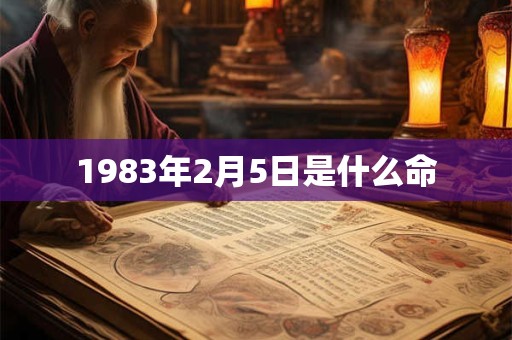 1983年2月5日是什么命