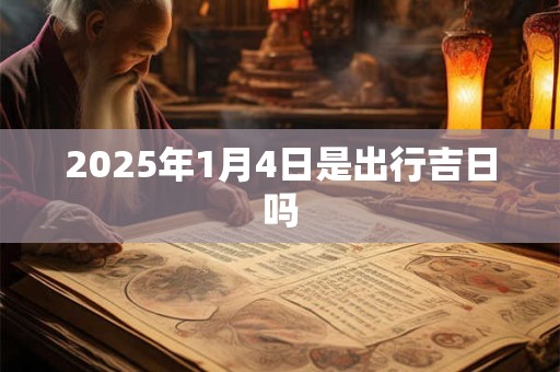 2025年1月4日是出行吉日吗