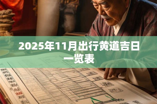 2025年11月出行黄道吉日一览表