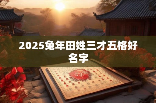 2025兔年田姓三才五格好名字