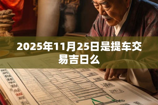 2025年11月25日是提车交易吉日么