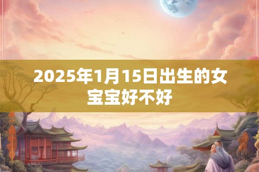 2025年1月15日出生的女宝宝好不好