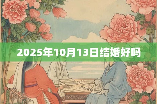 2025年10月13日结婚好吗