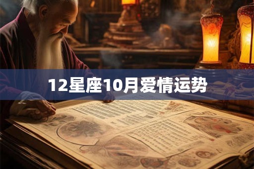 12星座10月爱情运势