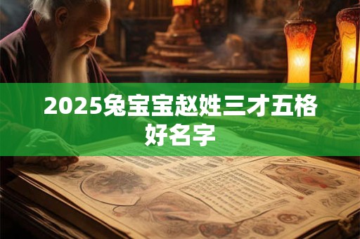 2025兔宝宝赵姓三才五格好名字