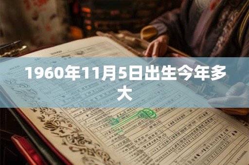 1960年11月5日出生今年多大