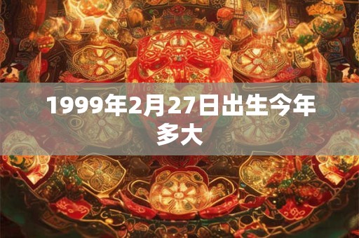 1999年2月27日出生今年多大
