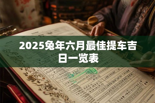 2025兔年六月最佳提车吉日一览表