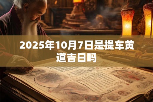 2025年10月7日是提车黄道吉日吗