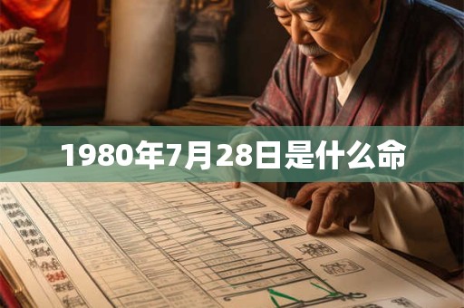 1980年7月28日是什么命