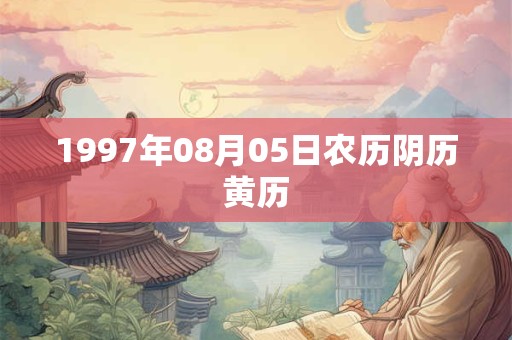 1997年08月05日农历阴历黄历