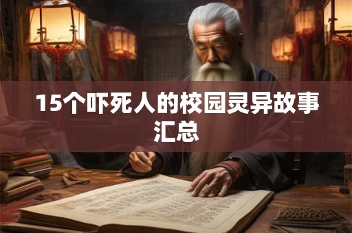 15个吓死人的校园灵异故事汇总