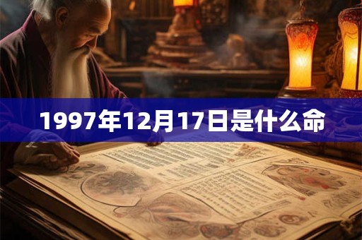 1997年12月17日是什么命