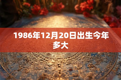 1986年12月20日出生今年多大