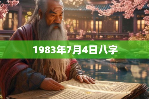 1983年7月4日八字