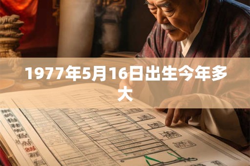 1977年5月16日出生今年多大
