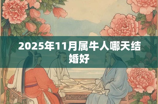 2025年11月属牛人哪天结婚好