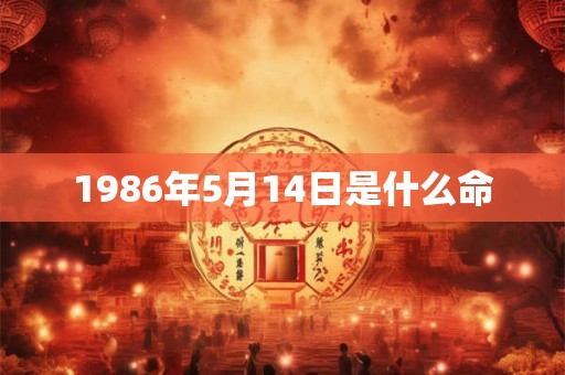 1986年5月14日是什么命