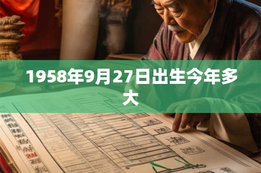 1958年9月27日出生今年多大